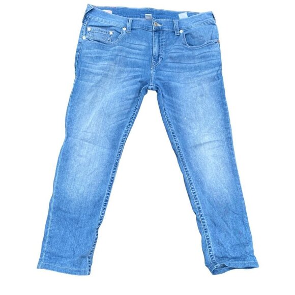 True Religion Jeans Size 38 ROCCO RELAXED SKINNY Blue - Picture 5 of 8